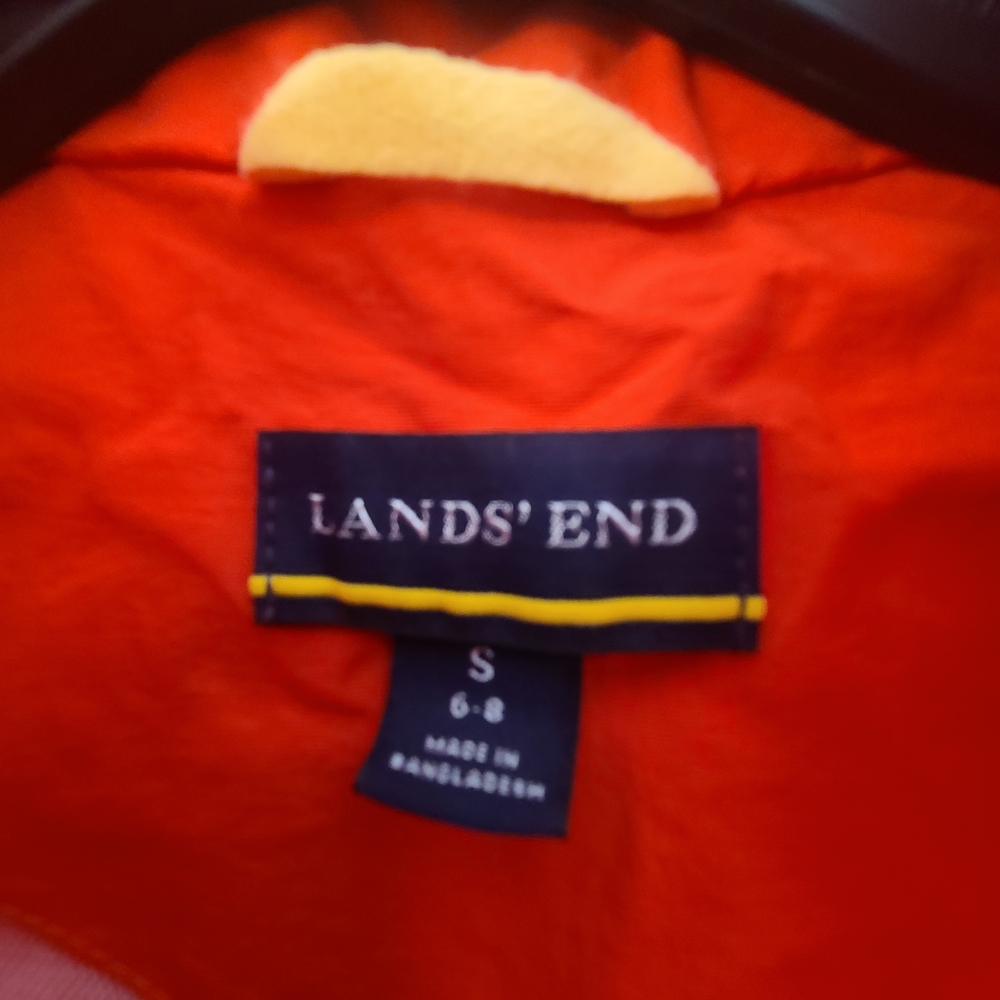 Lands' End Red Hooded Utility Jacket - Picture 8 of 14